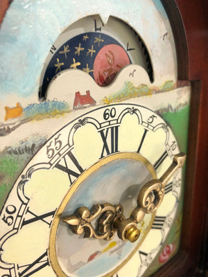 Vintage Atlas Dutch Moon Phase Wall Clock  | eXibit collection