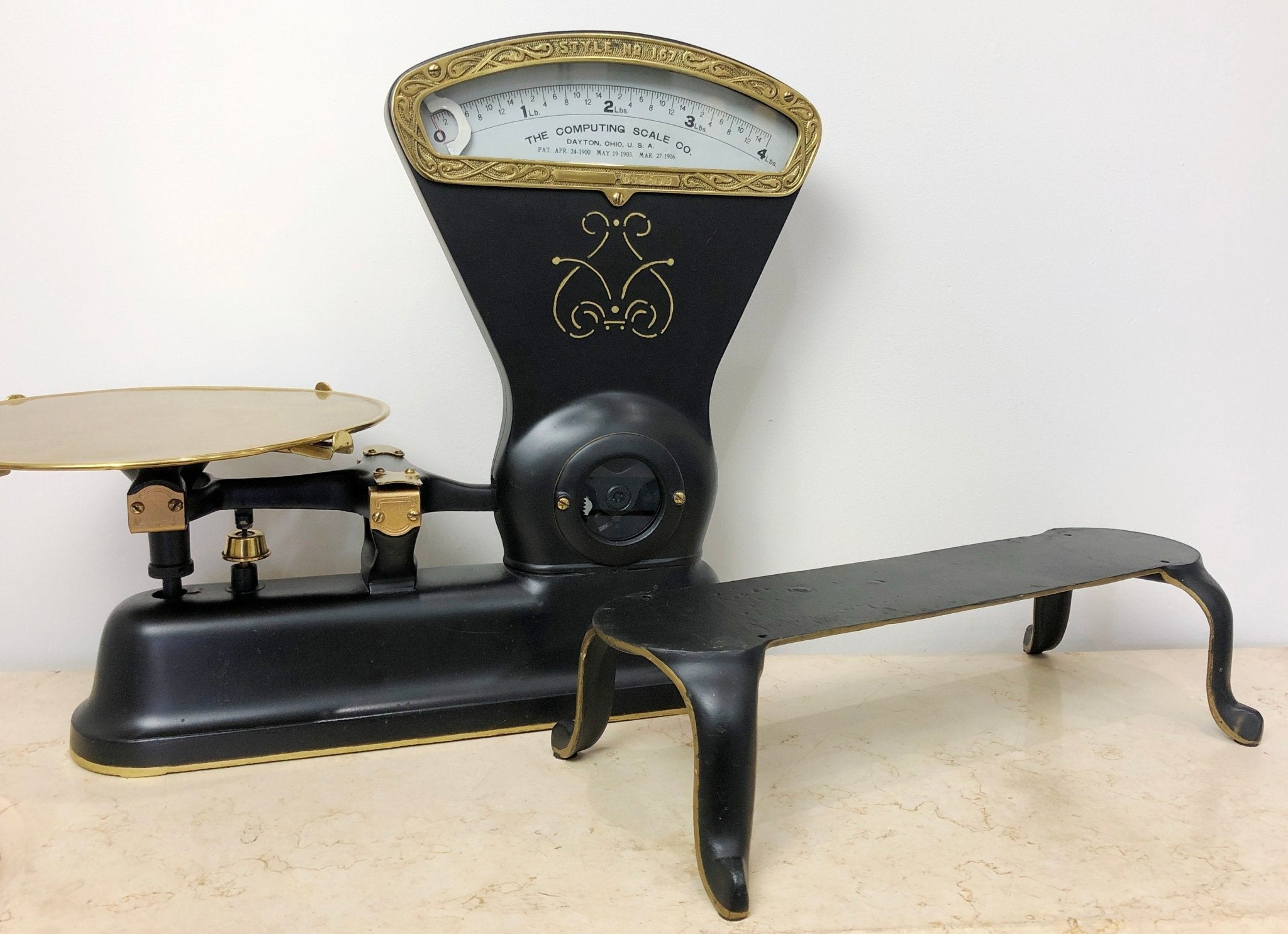 Vintage DAYTON The Computing Co. Double-Sided Kitchen Scale | eXibit collection