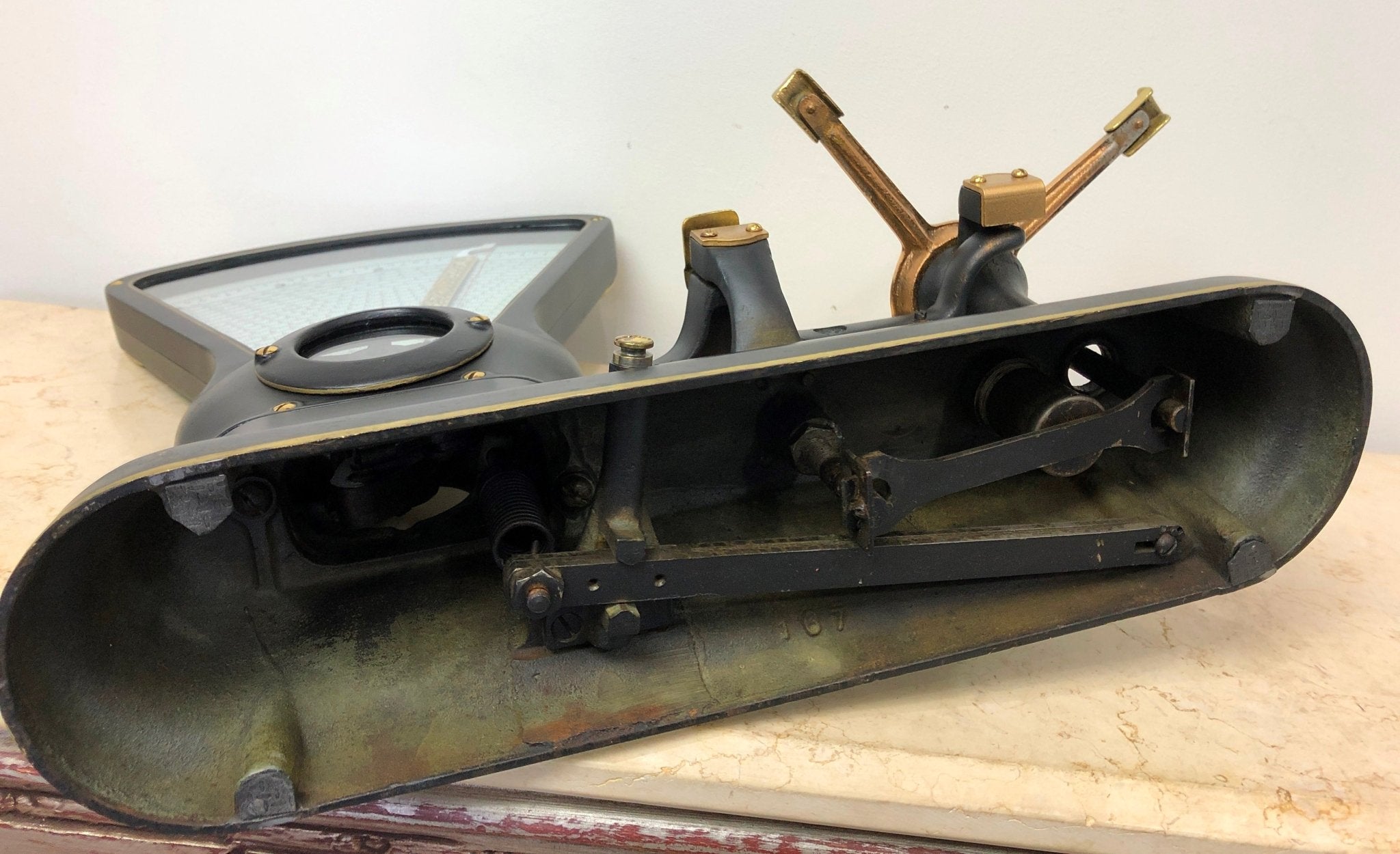 Vintage DAYTON The Computing Co. Double-Sided Kitchen Scale | eXibit collection