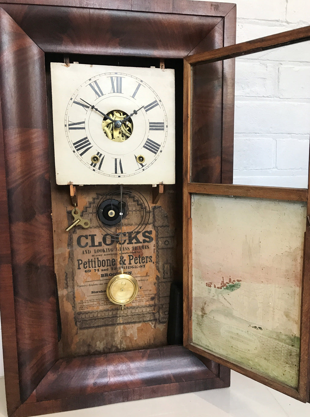 Antique Pettibone and Peters Wall Clock | Adelaide Clocks