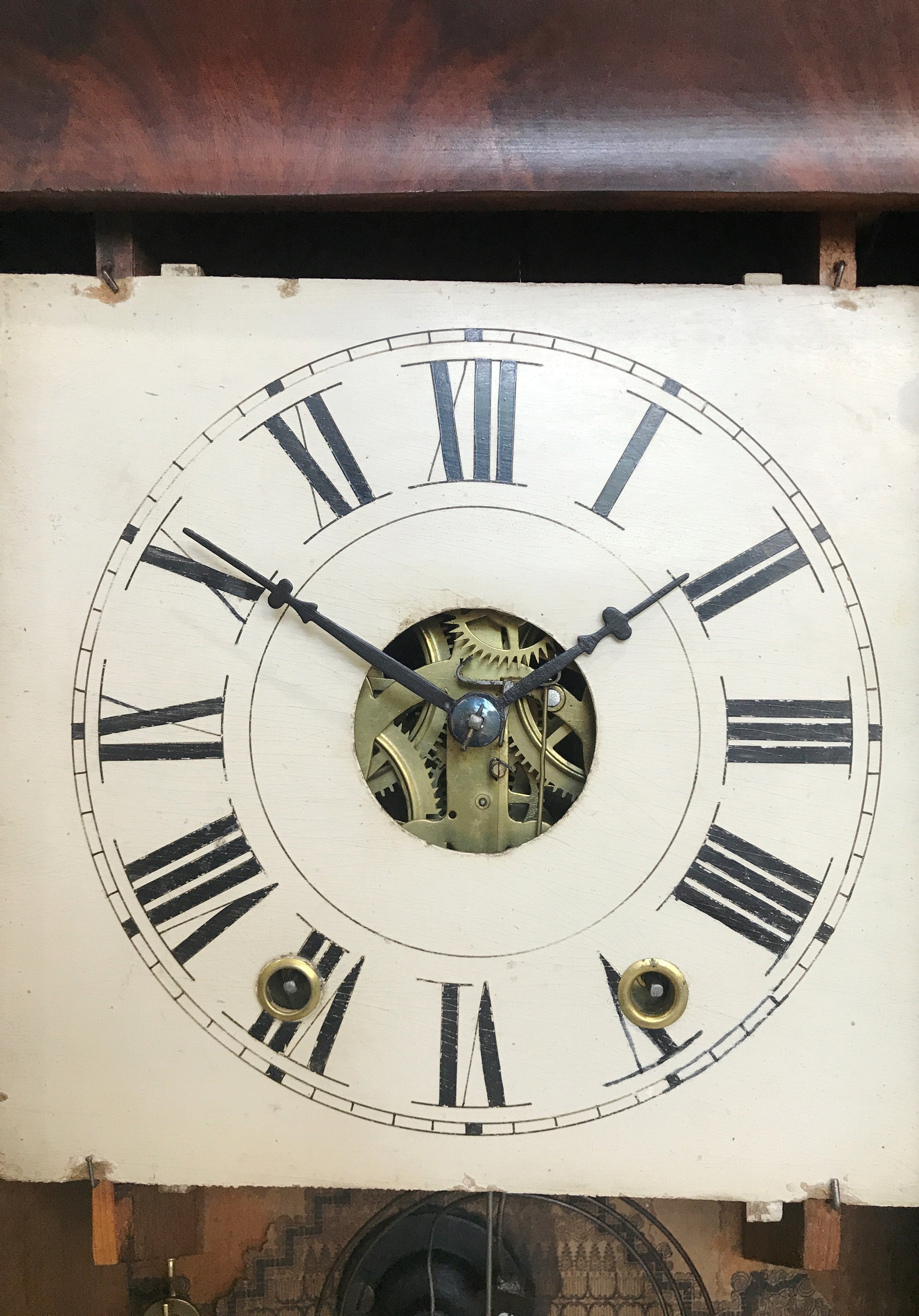 Antique Pettibone & Peters Wall Clock | eXibit collection