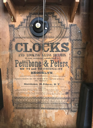 Antique Pettibone & Peters Wall Clock | eXibit collection
