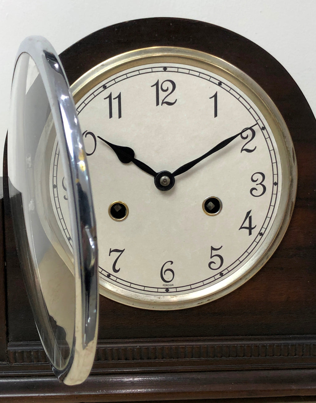 Vintage ART DECO Foreign Hammer on Coil Chime Mantel Clock | eXibit collection