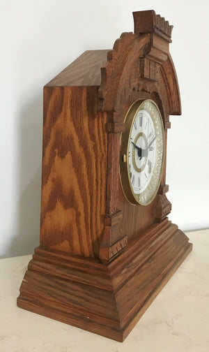 Antique Ansonia Quartz Battery Mantel Clock  | eXibit collection