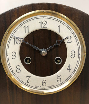Vintage Hammer on Coil Chime German Mantel Clock | eXibit collection