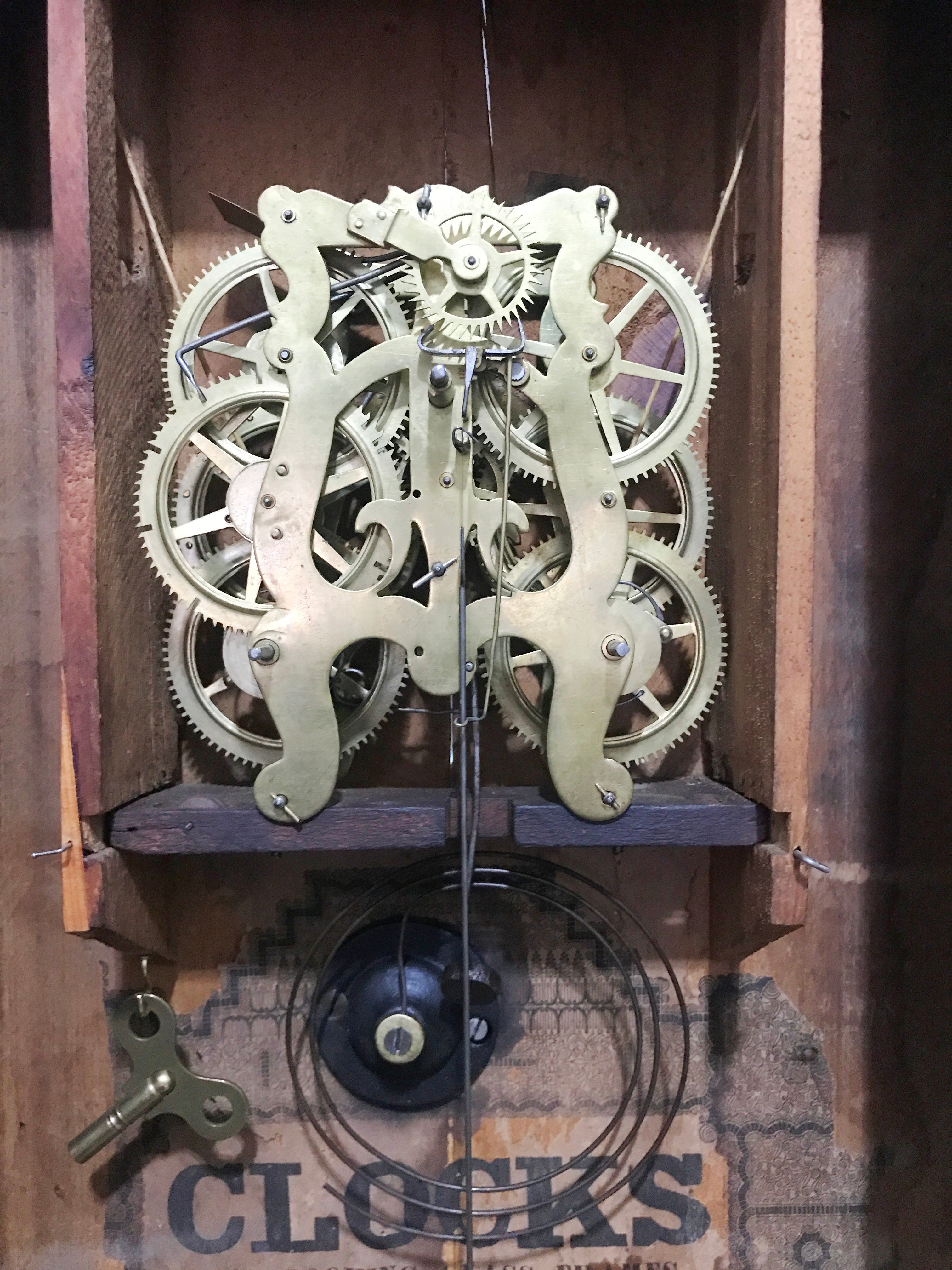 Antique Pettibone and Peters Wall Clock | Adelaide Clocks