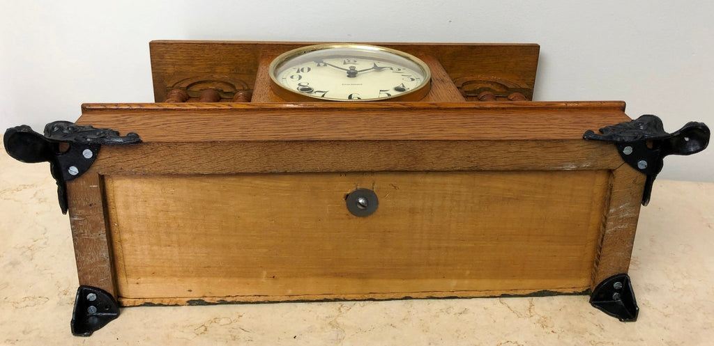 Antique GILBERT Hammer on Coil Chime U.S.A Mantel Clock | eXibit collection