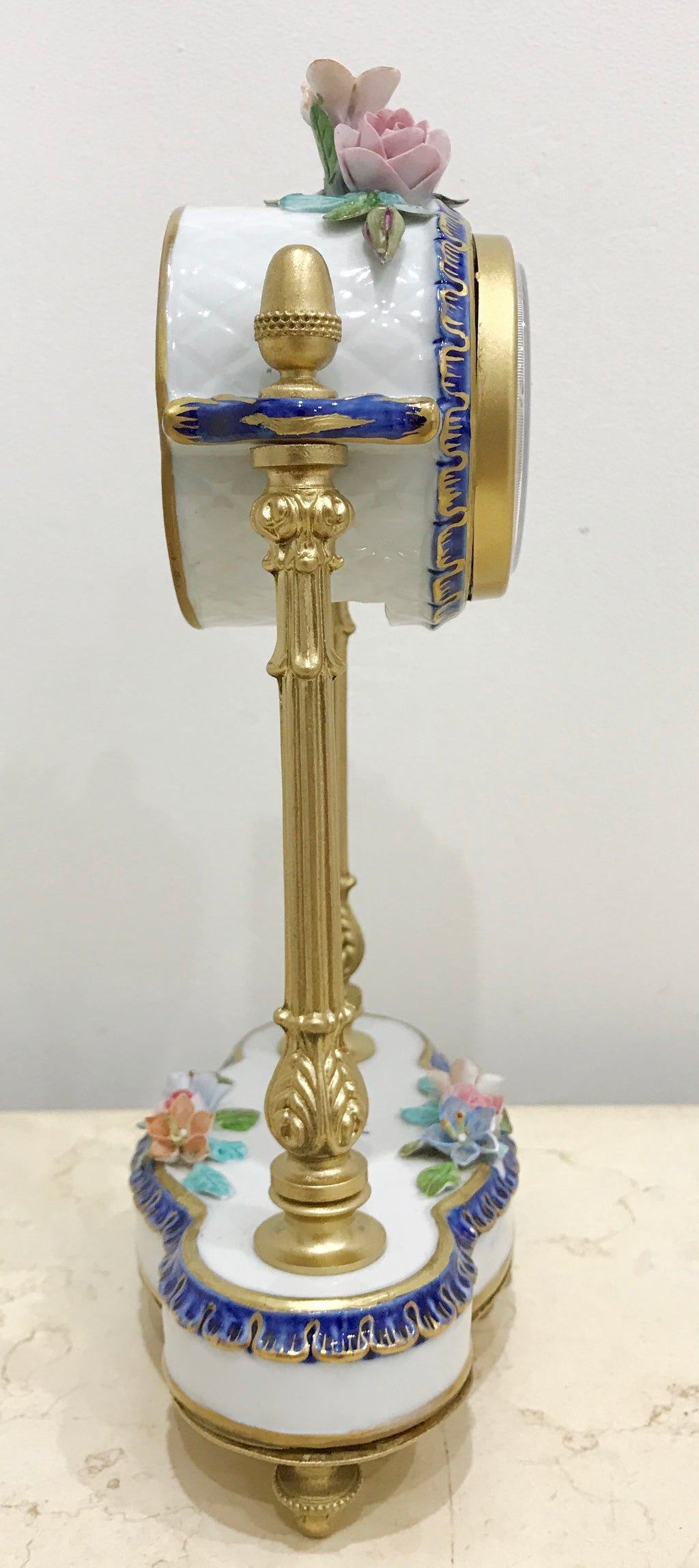 Vintage Italian Porcelain Mantel Clock | eXibit collection