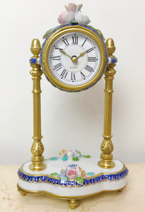 Vintage Italian Porcelain Mantel Clock | eXibit collection