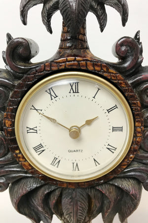 Vintage Palm Tree Battery Mantel Clock | eXibit collection