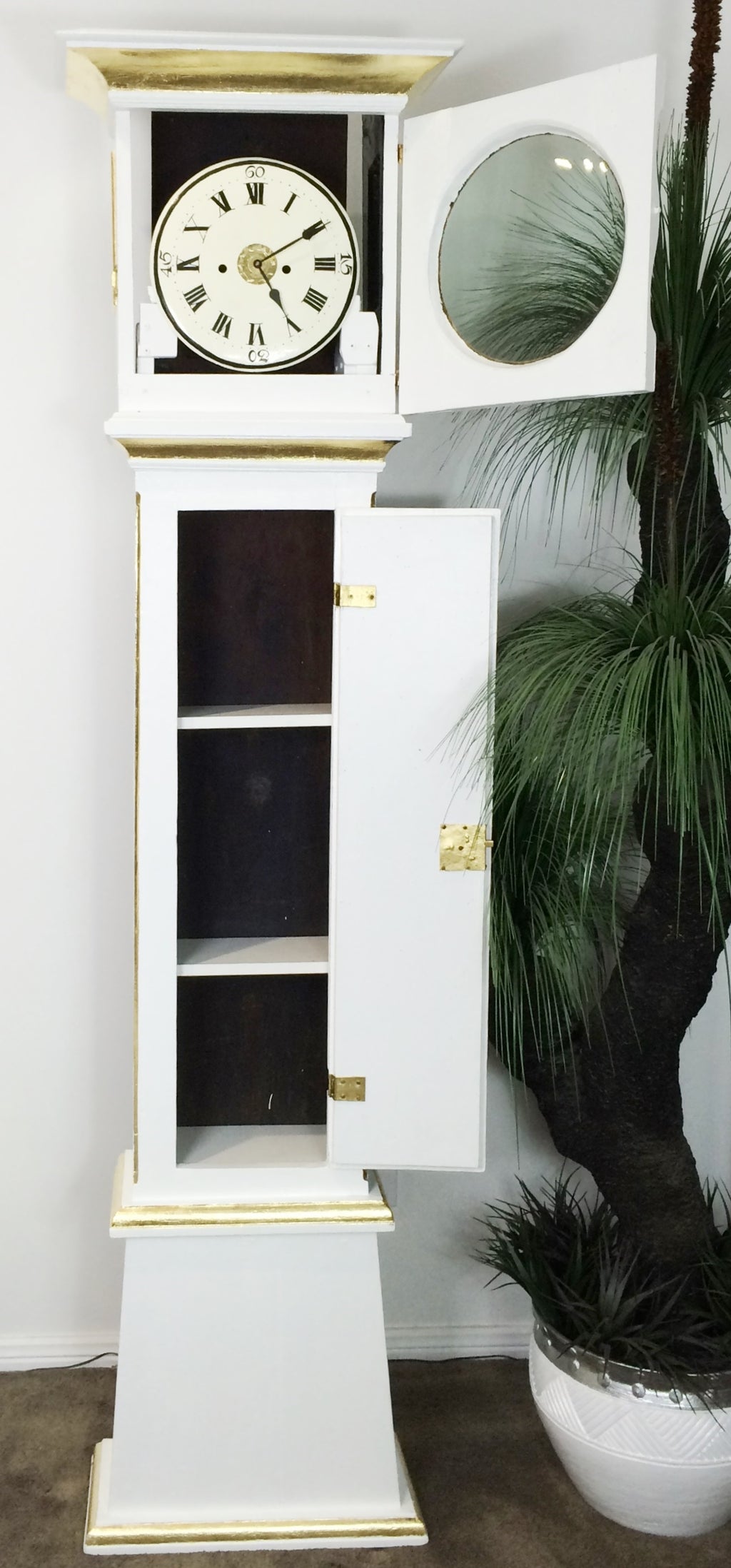 Antique Quartz Battery Bornholm Grandfather Clock | Adelaide Clocks