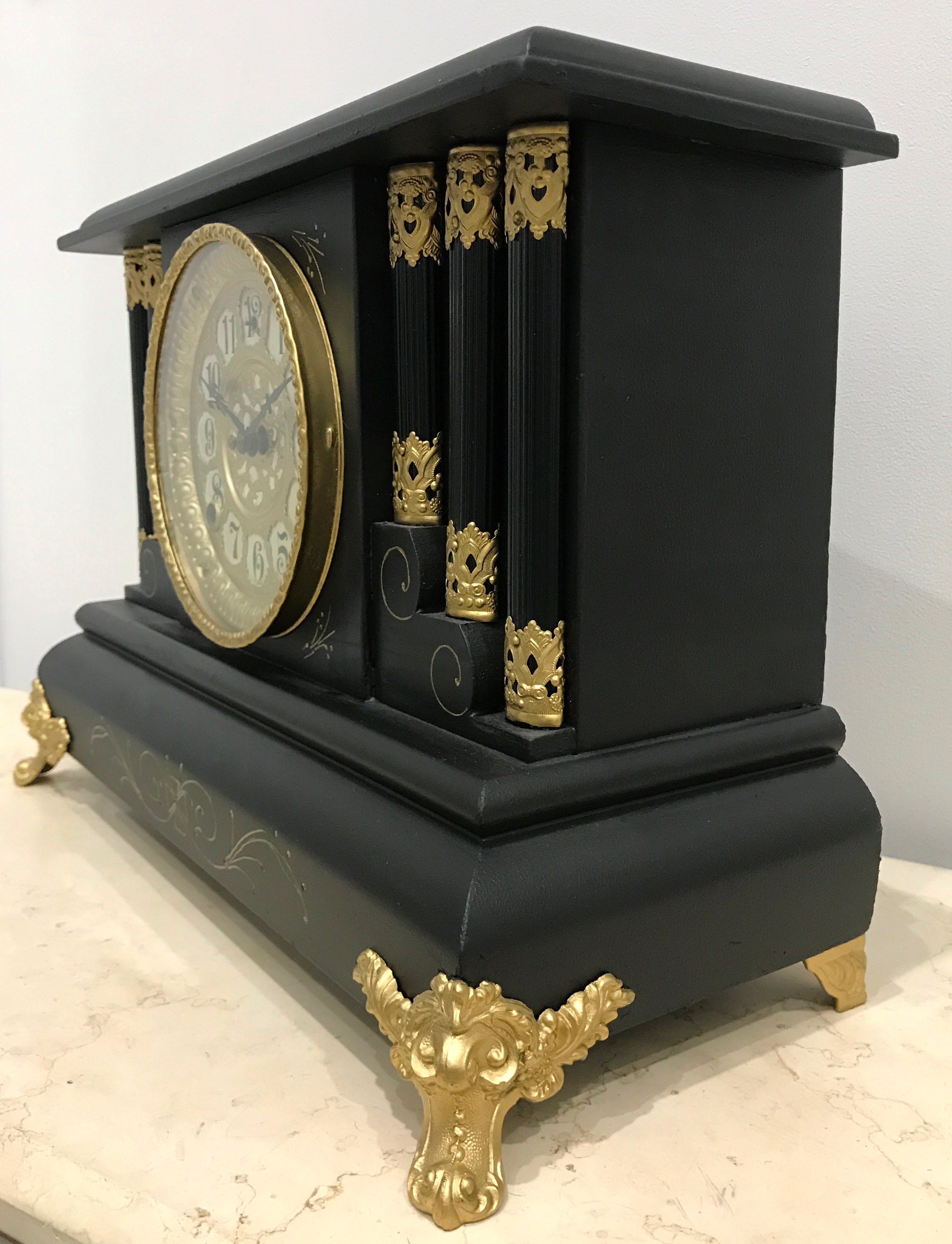 Antique Gilbert Mantel Clock | Adelaide Clocks