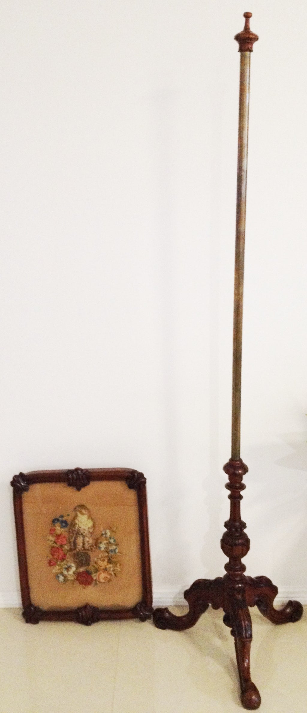 Antique Fire Screen Stand | eXibit collection