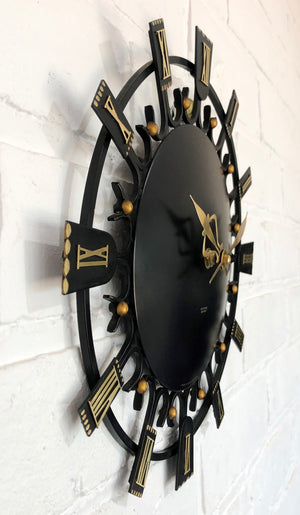 Vintage Starburst SMITHS Battery Wall Clock | eXibit collection