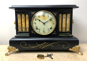 Antique Gilbert Hammer Chime Mantel Clock | eXibit collection