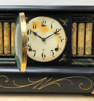 Antique Gilbert Hammer Chime Mantel Clock | eXibit collection