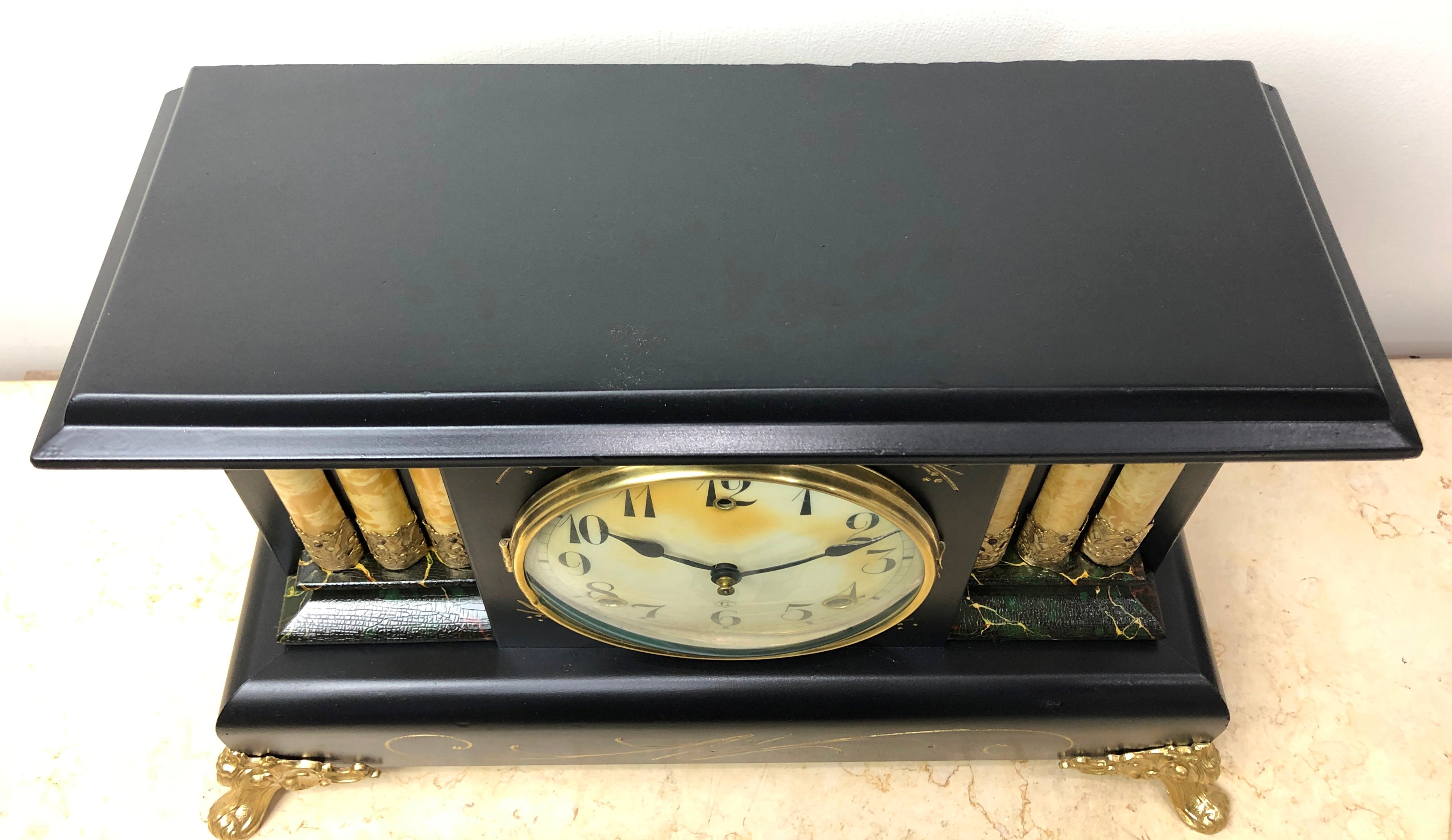 Antique Gilbert Hammer Chime Mantel Clock | eXibit collection