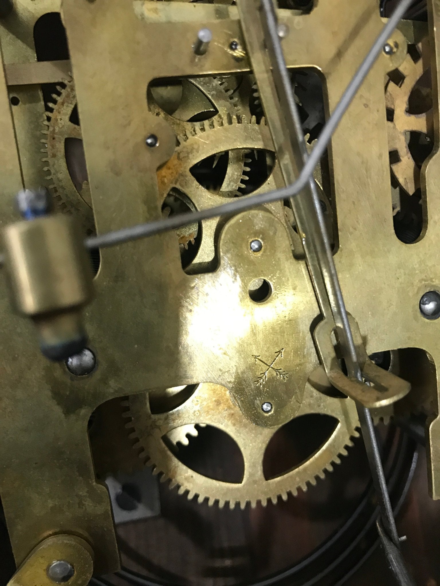 Hac Clock Rod Spring Antique HAC Hammer on Coil Chime Mantel Clock | Adelaide Clocks