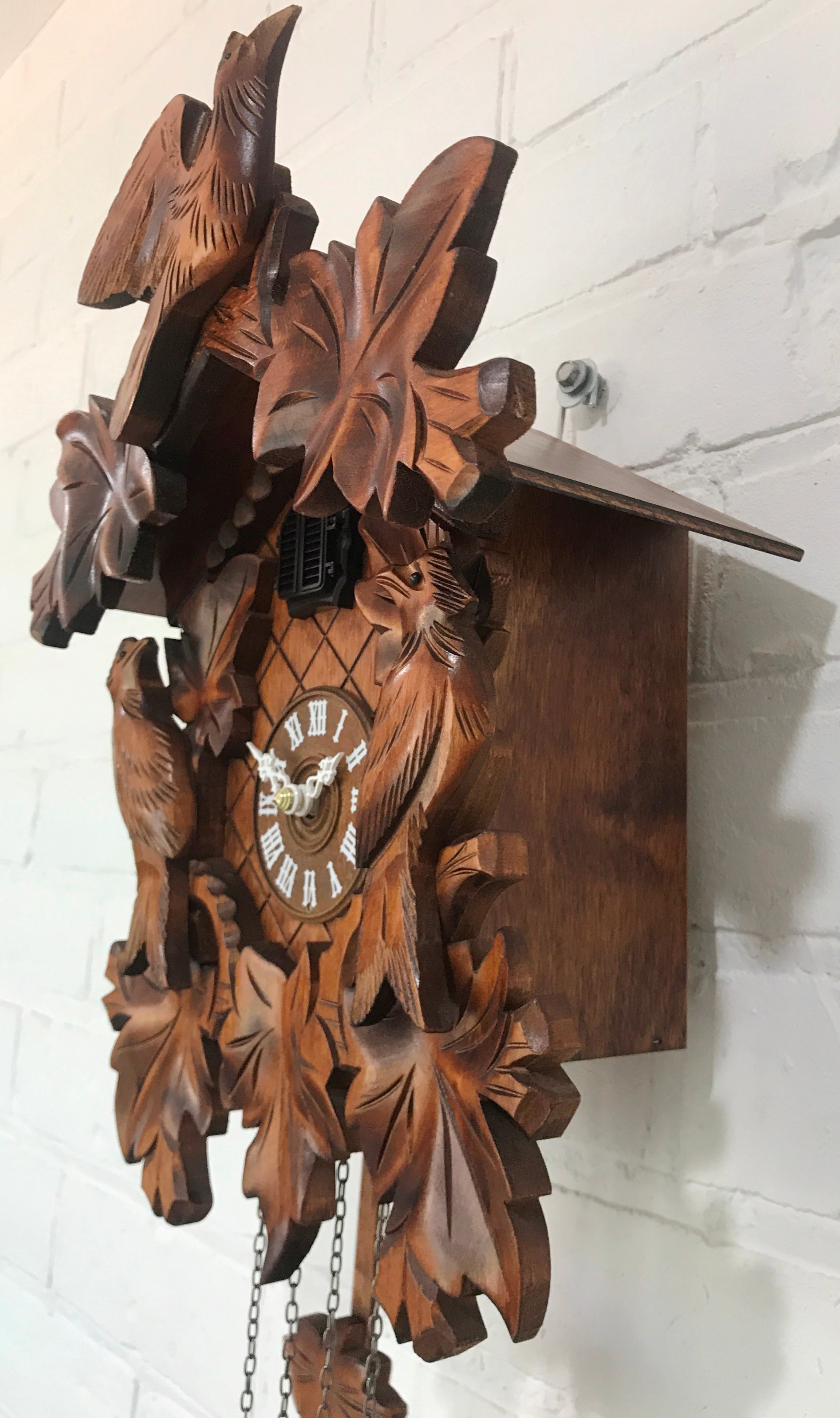 Vintage Original Musical Bird Battery Cuckoo Clock | eXibit collection