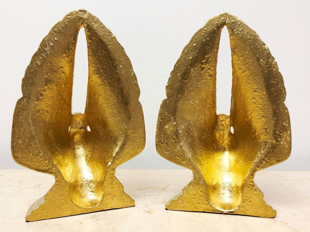 Vintage Original Birds Cast Iron DOVE Bookends | Adelaide Clocks