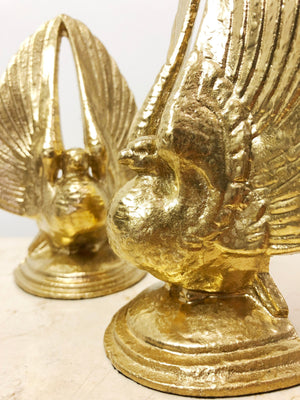 Vintage Original Birds Cast Iron DOVE Bookends | eXibit collection