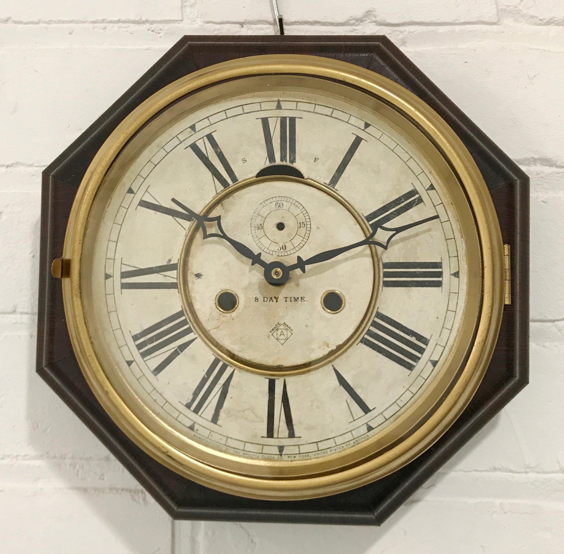 Antique Ansonia Octagon Wall Clock | eXibit collection