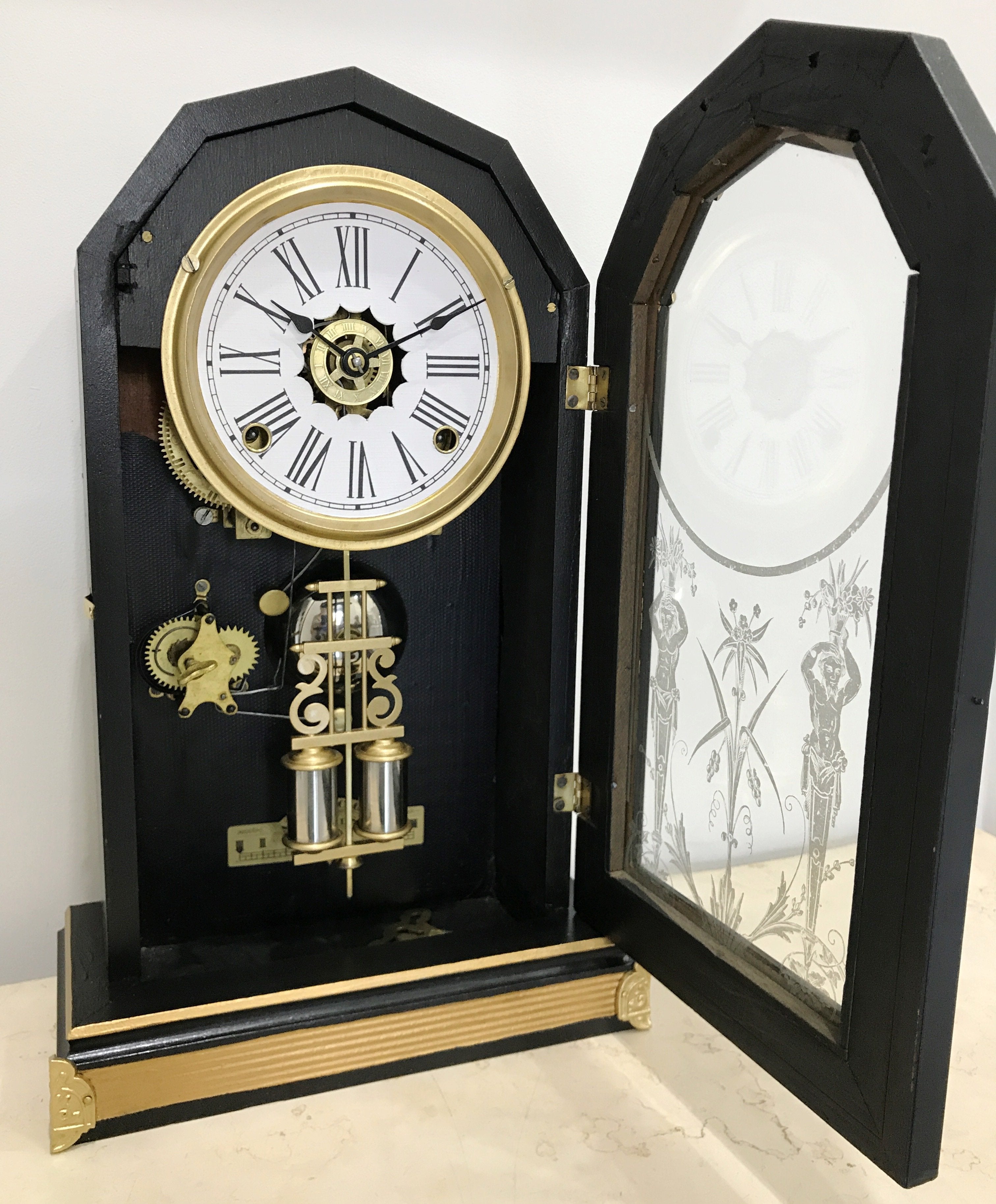 Original Antique Ansonia Mantel Clock | eXibit collection