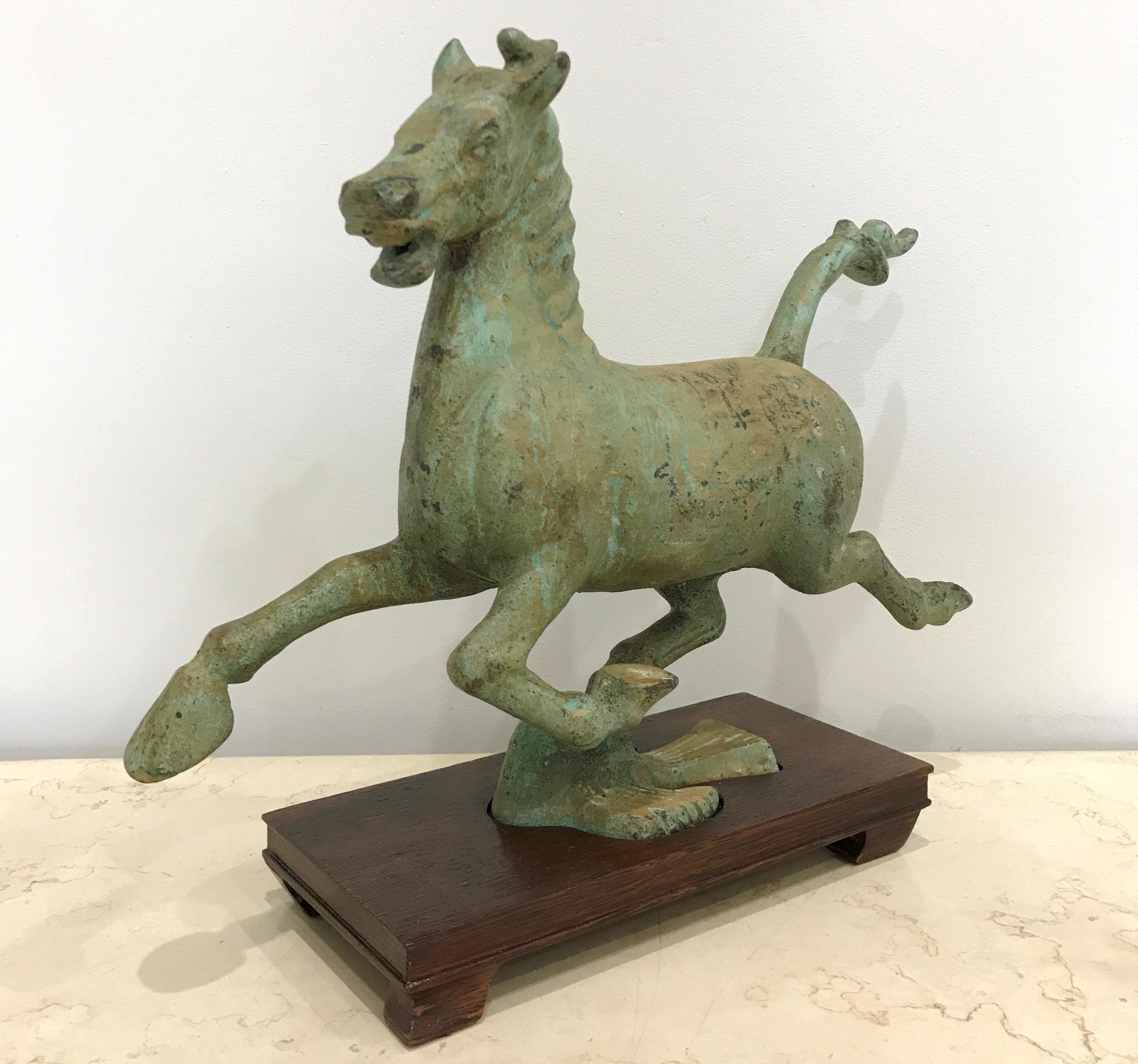 Bronze Flying Horse On Swallow