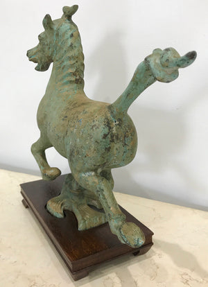 Bronze Flying Horse On Swallow