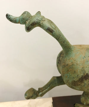 Bronze Flying Horse On Swallow