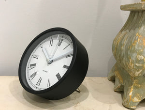 Modern Round Quartz Desk Clock with Alarm | Adelaide Clocks