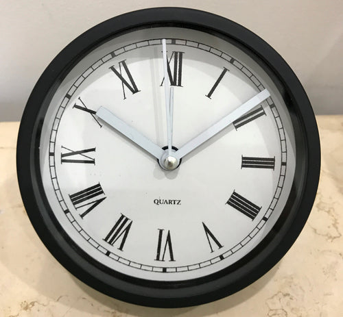 Alarm Desk Clock Modern Round Quartz | Adelaide Clocks