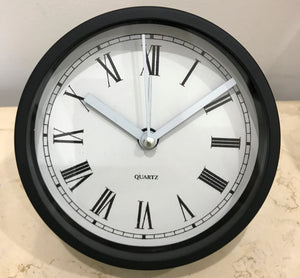 Modern Round Quartz Desk Clock with Alarm | Adelaide Clocks