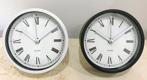 Modern Round Quartz Desk Clock with Alarm | Adelaide Clocks