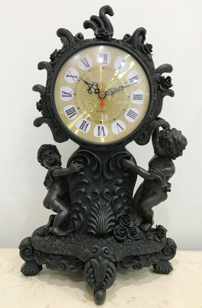 Vintage Baroque Style Quartz Mantel Clock | eXibit collection