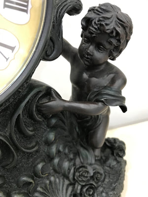 Vintage Baroque Style Quartz Mantel Clock | eXibit collection