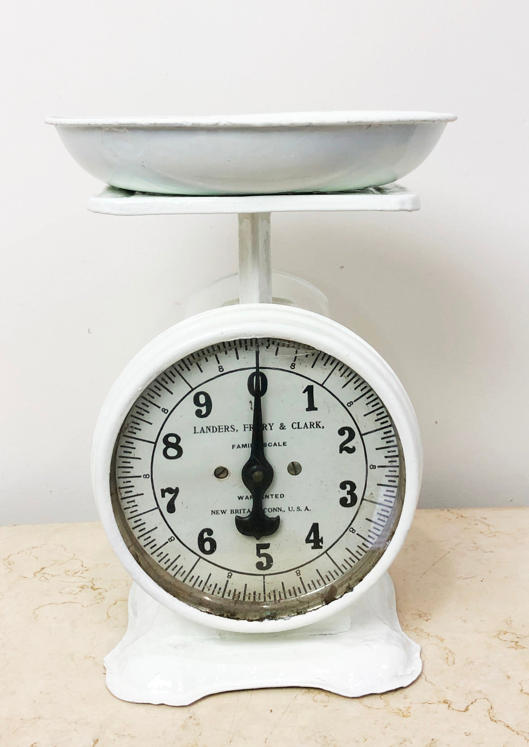 Antique Landers Frary & Clark Family Kitchen Scale | Adelaide Clocks