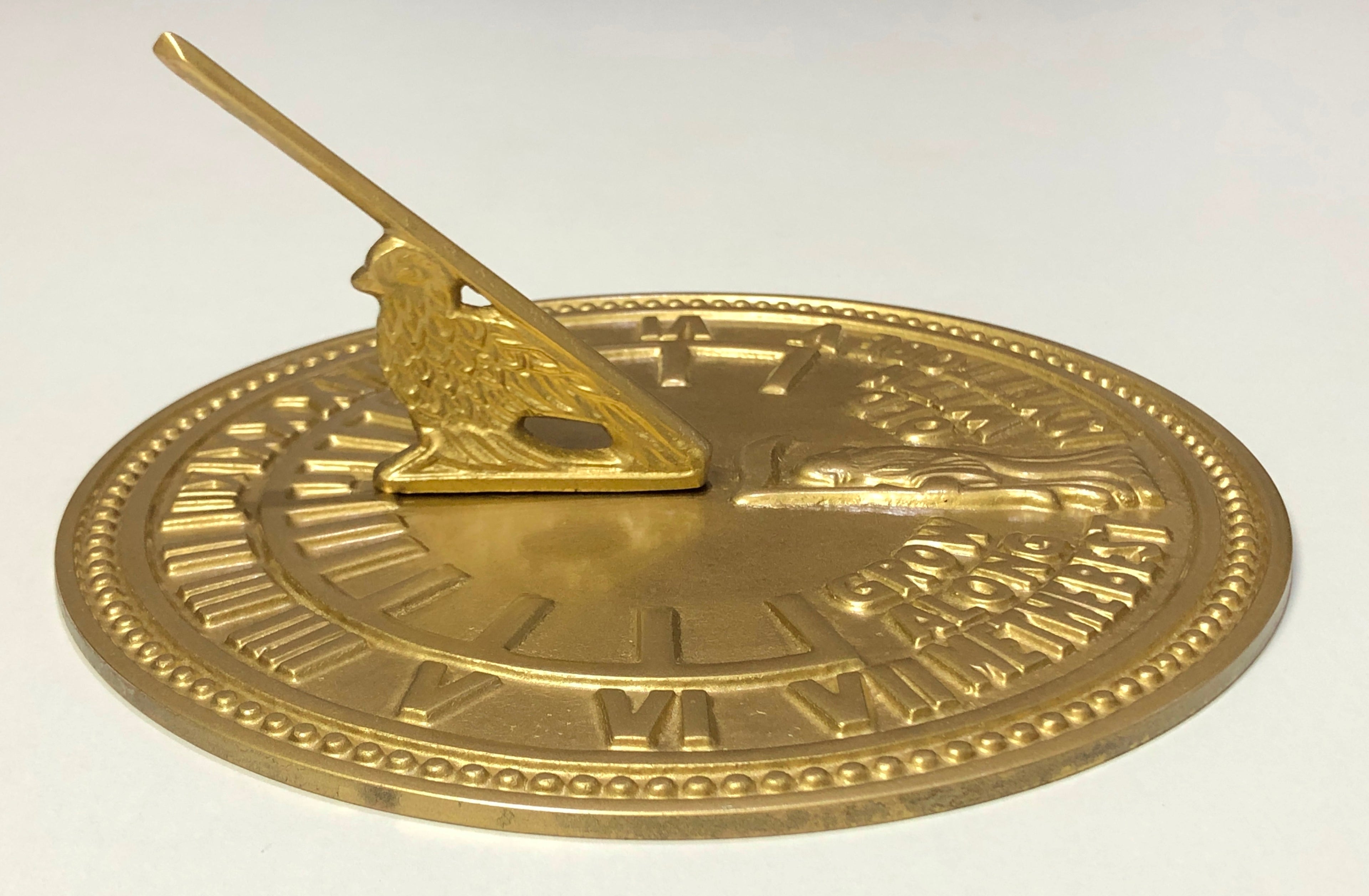 VIntage Solid Brass Outdoor Sundial | eXibit collection