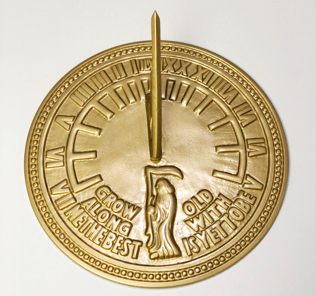 VIntage Solid Brass Outdoor Sundial | eXibit collection