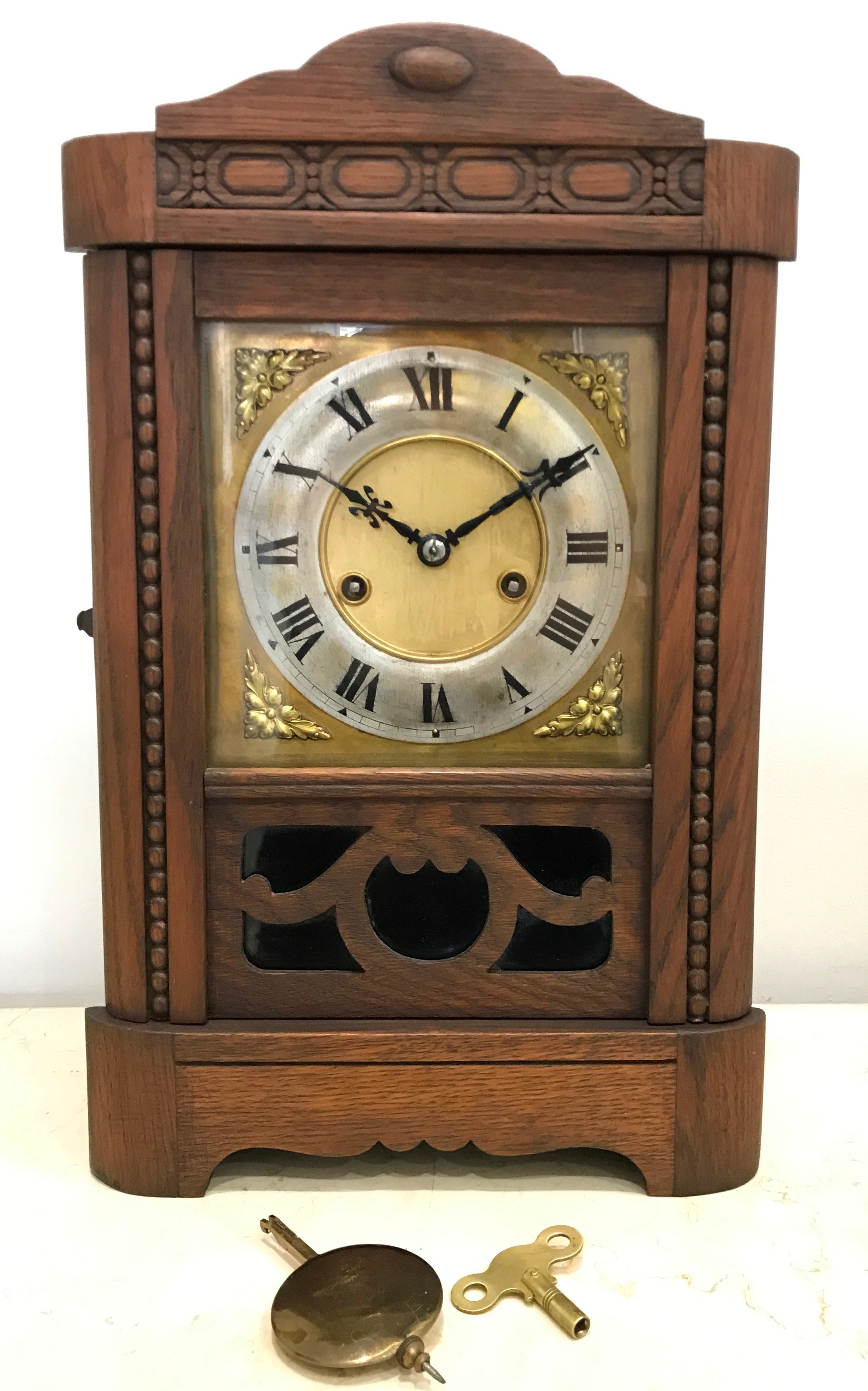 Antique HAC Hammer on Coil Chime Mantel Clock | eXibit collection