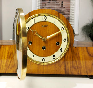 Vintage UNICORN F.H.S. Westminster Hammer Chime Mantel Clock | eXibit collection