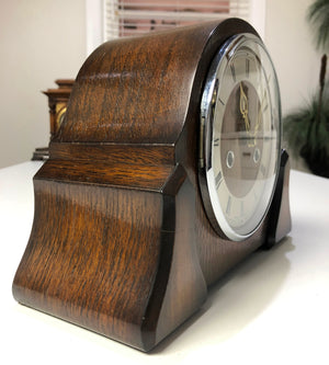 Vintage Smiths Enfield Art Deco Hammer Chime Mantel Clock | eXibit collection