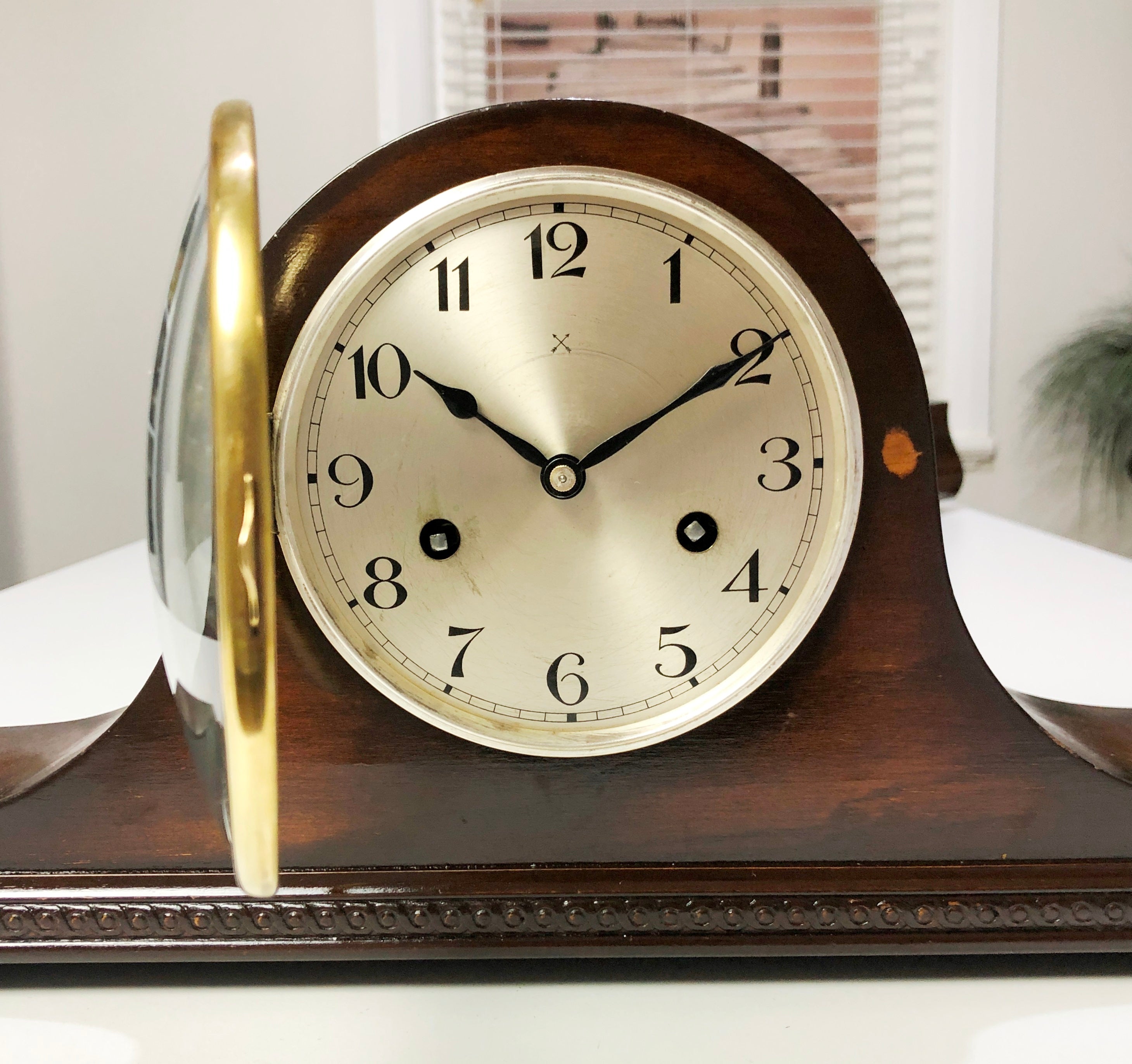 Vintage Original HAC Hammer on Coil Chime Mantel Clock | eXibit collection