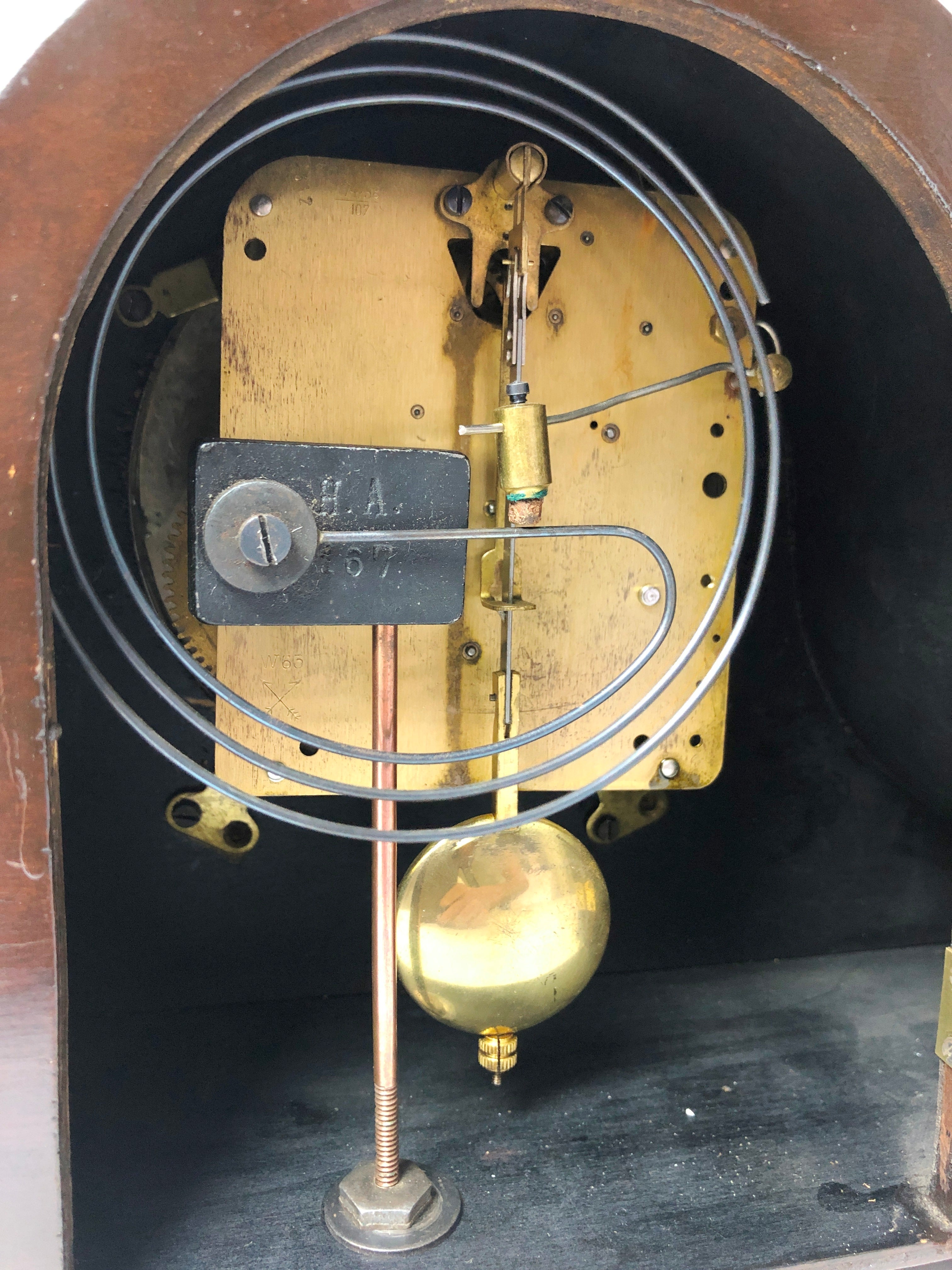 Vintage Original HAC Hammer on Coil Chime Mantel Clock | eXibit collection