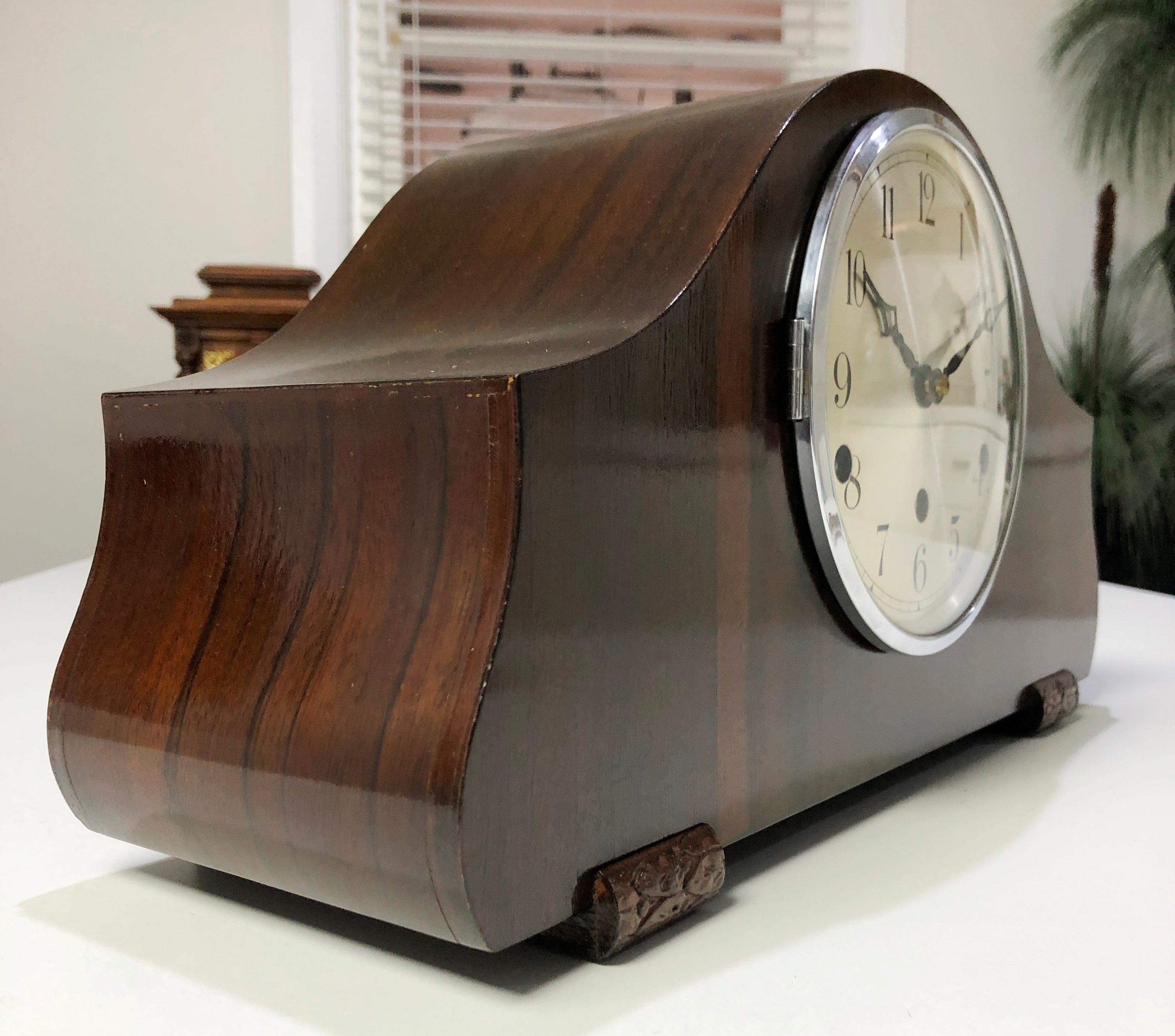 Vintage FHS Westminster Hammer Chime Mantel Clock | eXibit collection