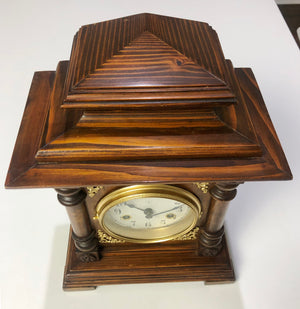 Antique JUNGHANS Hammer on Coil Chime Mantel Clock | eXibit collection