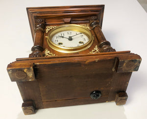 Antique JUNGHANS Hammer on Coil Chime Mantel Clock | eXibit collection