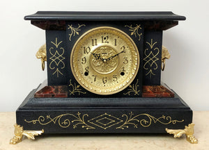 Antique Ingraham Battery Mantel Clock | eXibit collection