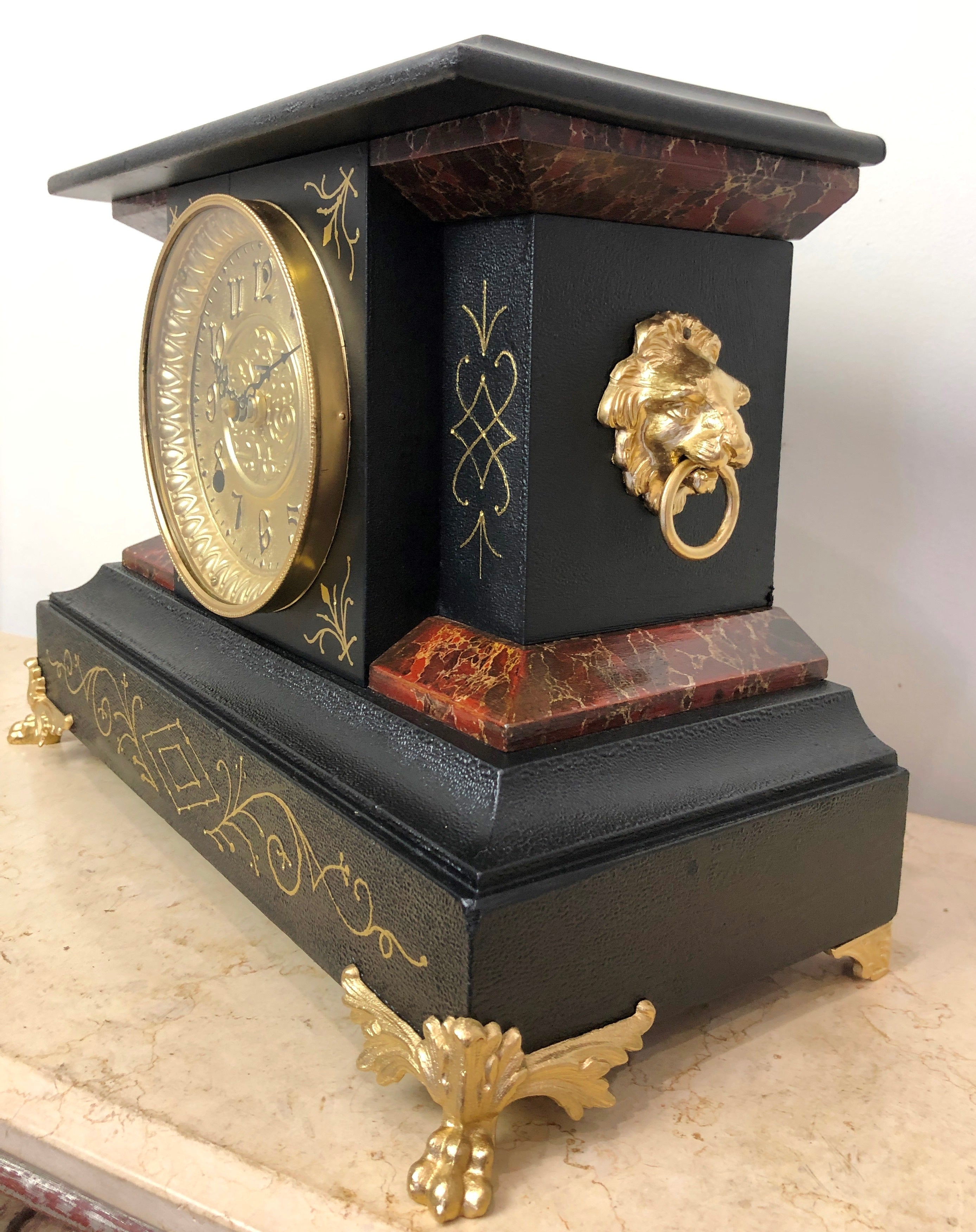 Antique Ingraham Battery Mantel Clock | eXibit collection