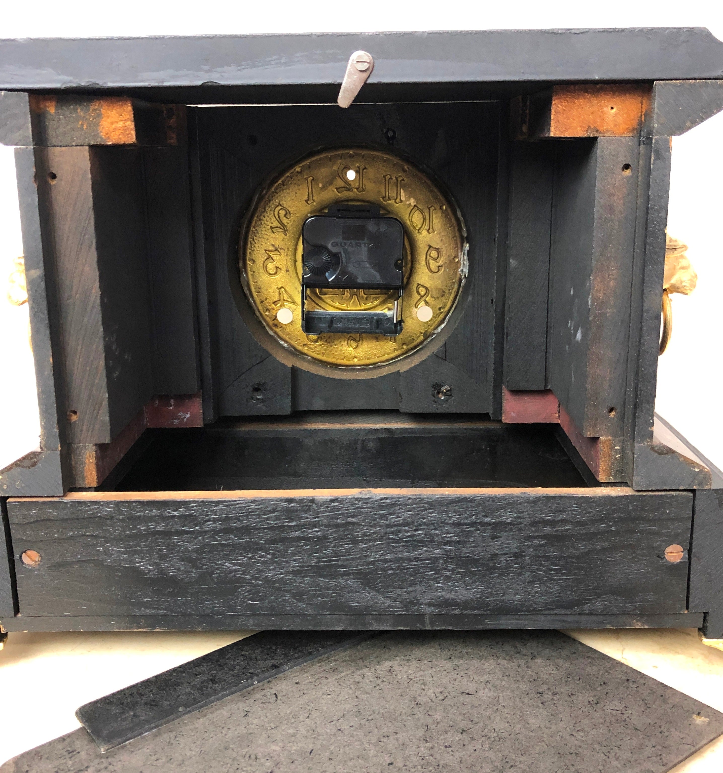 Antique Ingraham Battery Mantel Clock | eXibit collection